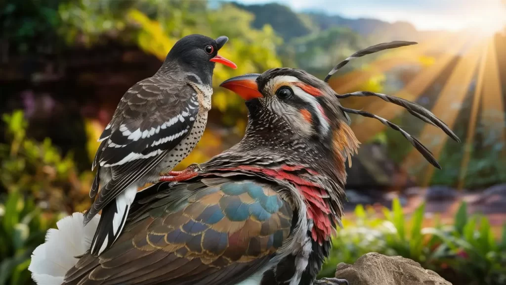 The Cuckoo and the Host Bird in a Symbiotic or parasitic relationship